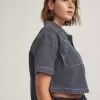 Camicia in denim con bottoni Natalie
