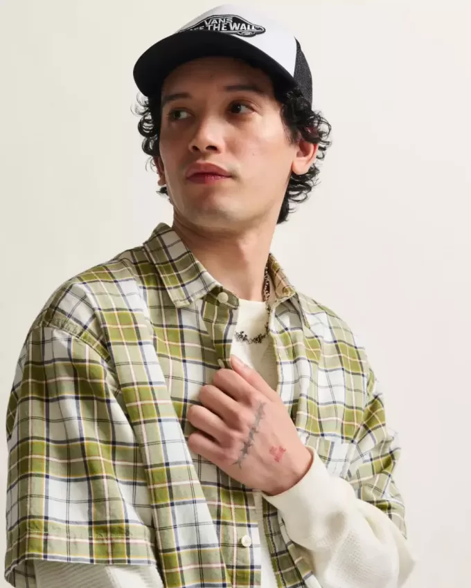 Cappello da camionista con visiera curva e toppa classica