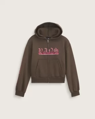 Felpa con cappuccio e zip Inferno Vans per bambini