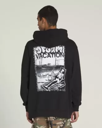 Felpa con cappuccio “Teschio Mietitore Buoni Tempi”