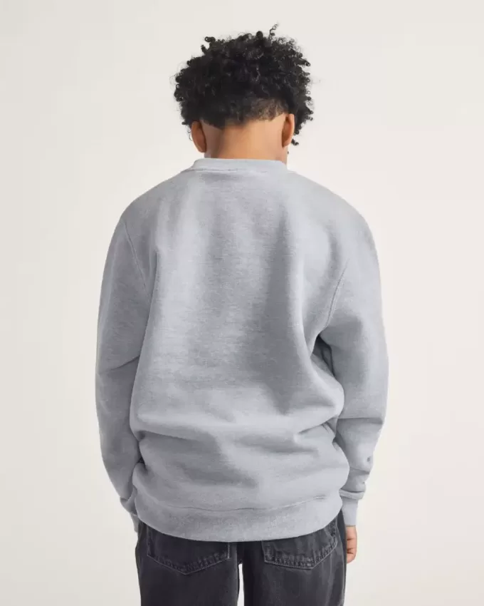 Felpa girocollo con motivo a quadri per bambini