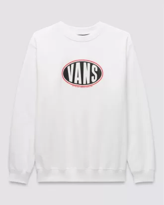 Felpa girocollo larga con stampa spray