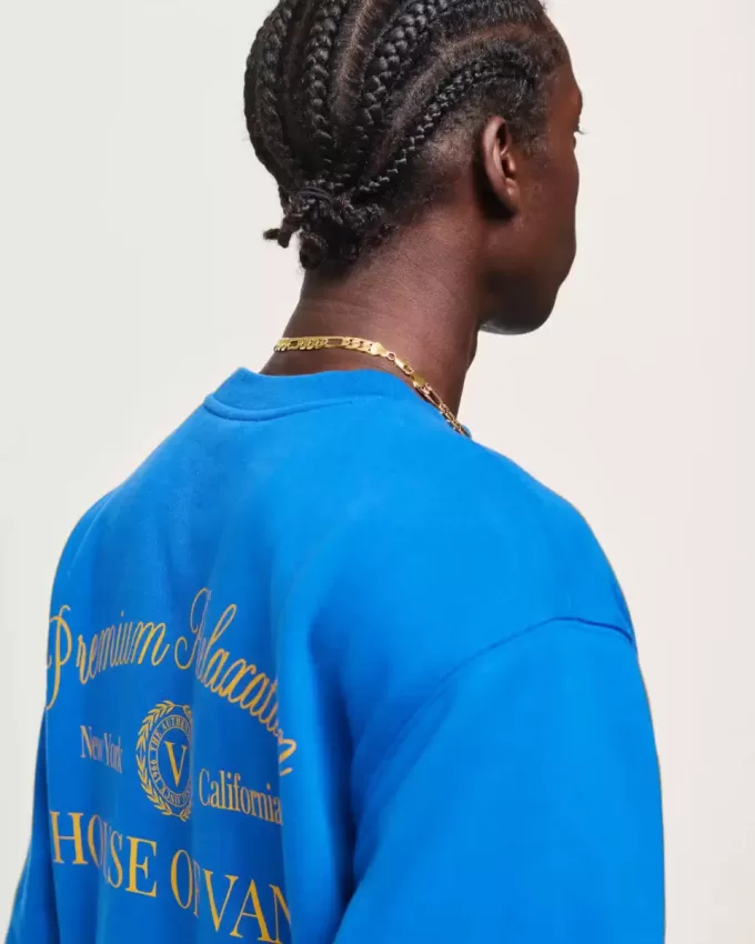 Felpa girocollo relax all’aperto