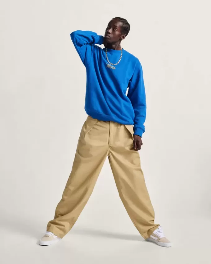 Felpa girocollo relax all’aperto