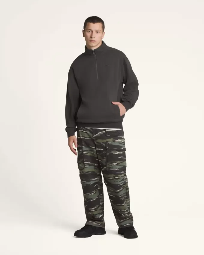 Felpa Premium con mezza zip