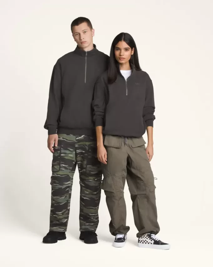 Felpa Premium con mezza zip