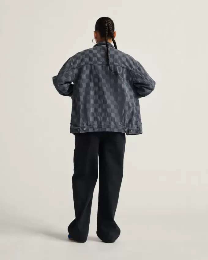 Giacca in denim Pitstop Checkered Station