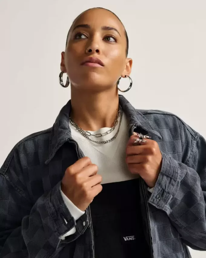 Giacca in denim Pitstop Checkered Station