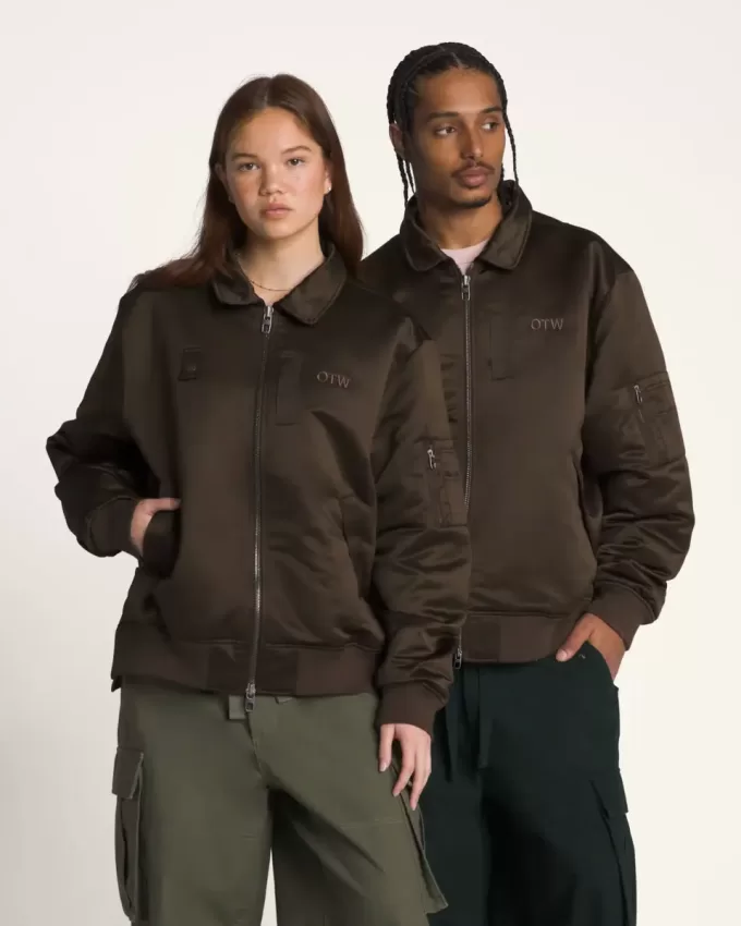 Giubbotto bomber in raso OTW