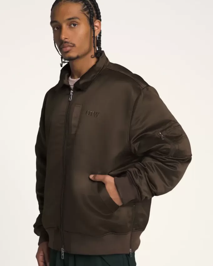 Giubbotto bomber in raso OTW