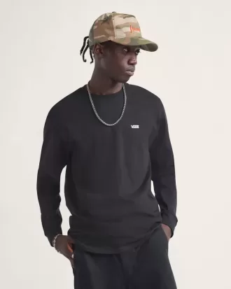 Maglietta a maniche lunghe con logo sul petto sinistro