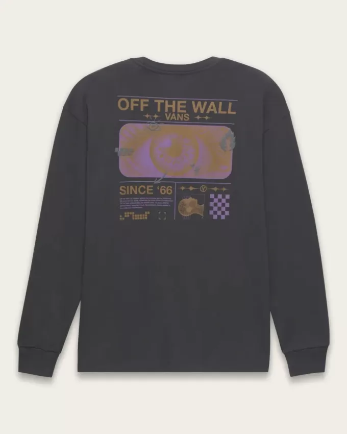 Maglietta a maniche lunghe con scritta “Riflessione”