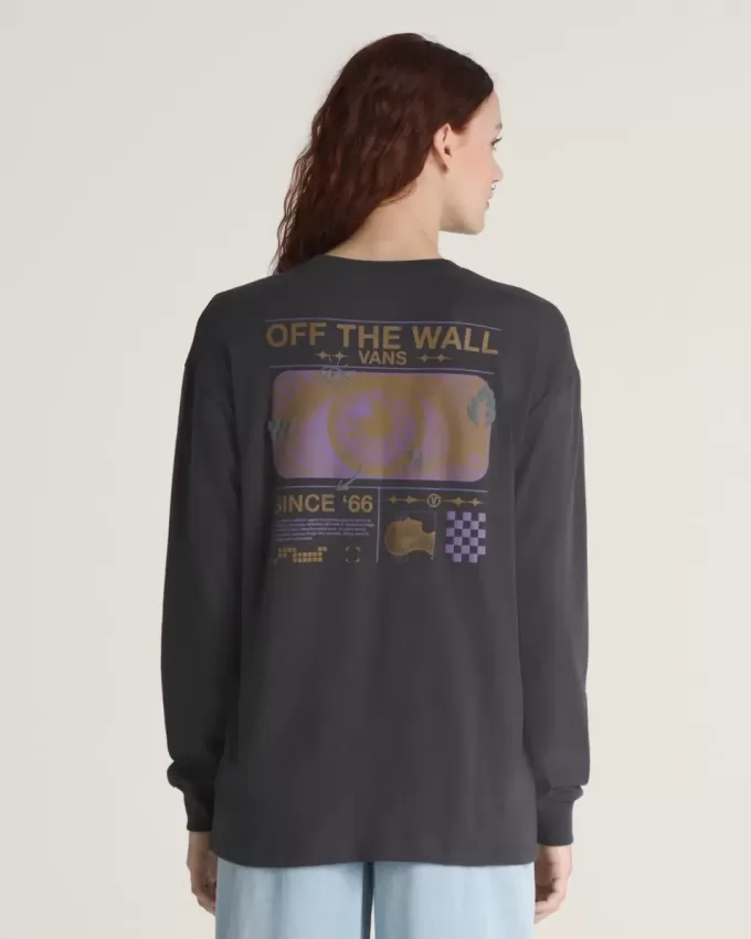 Maglietta a maniche lunghe con scritta “Riflessione”