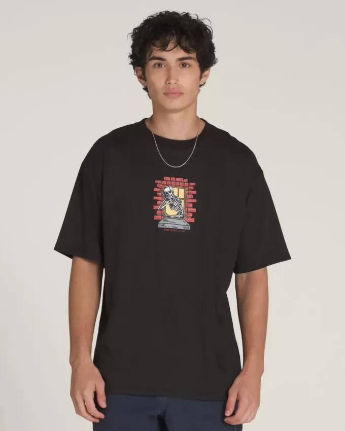 Maglietta con finestra “Teschio Mietitore”