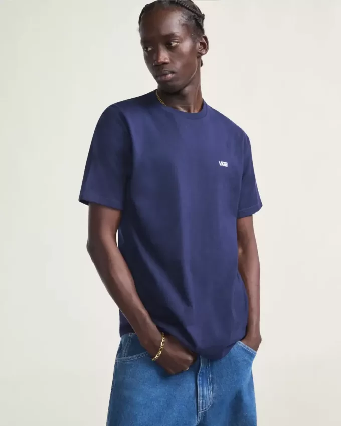 Maglietta con logo sul petto sinistro