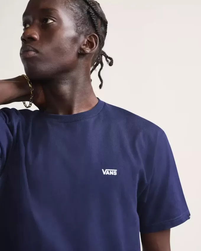 Maglietta con logo sul petto sinistro