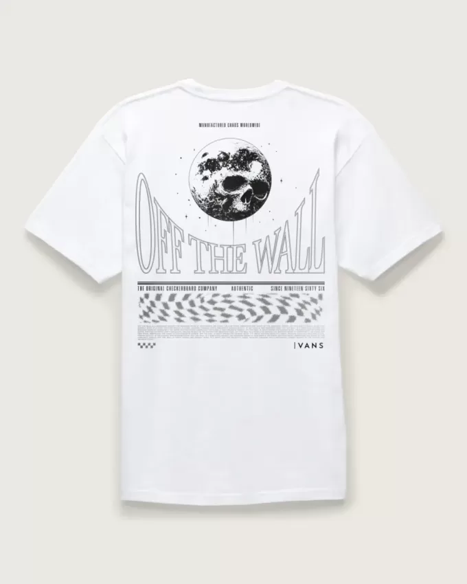 Maglietta con teschio lunare