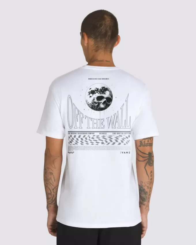 Maglietta con teschio lunare