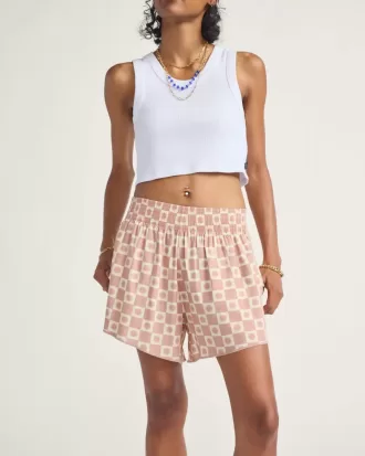 Pantaloncini a quadri soleggiati