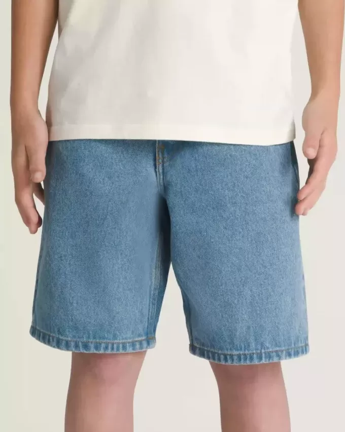 Pantaloncini larghi in denim Check-5 per bambini