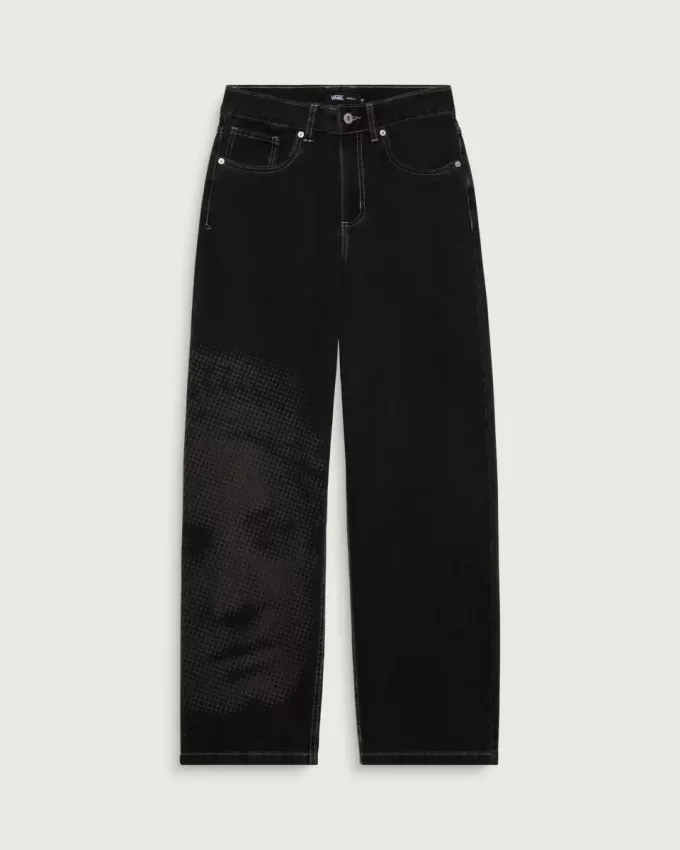 Pantaloni a pozzanghera in denim a 5 tasche Sirelle