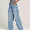 Pantaloni a pozzanghera in denim a 5 tasche Sirelle