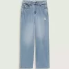 Pantaloni a pozzanghera in denim a 5 tasche Sirelle