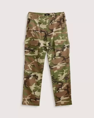 Pantaloni cargo larghi e affusolati in ripstop