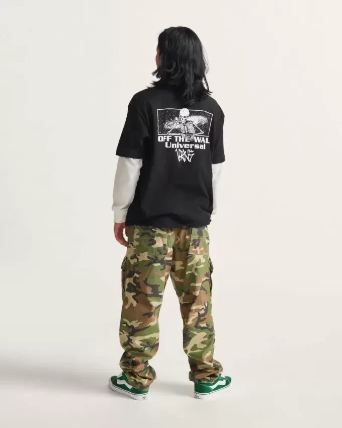 Pantaloni cargo larghi e affusolati in ripstop Pantaloni cargo larghi e affusolati in ripstop