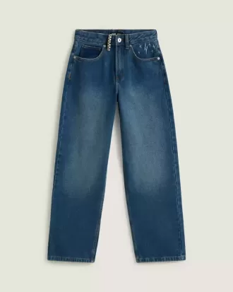 Pantaloni in denim ricamato Sirelle