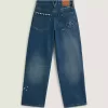 Pantaloni in denim ricamato Sirelle
