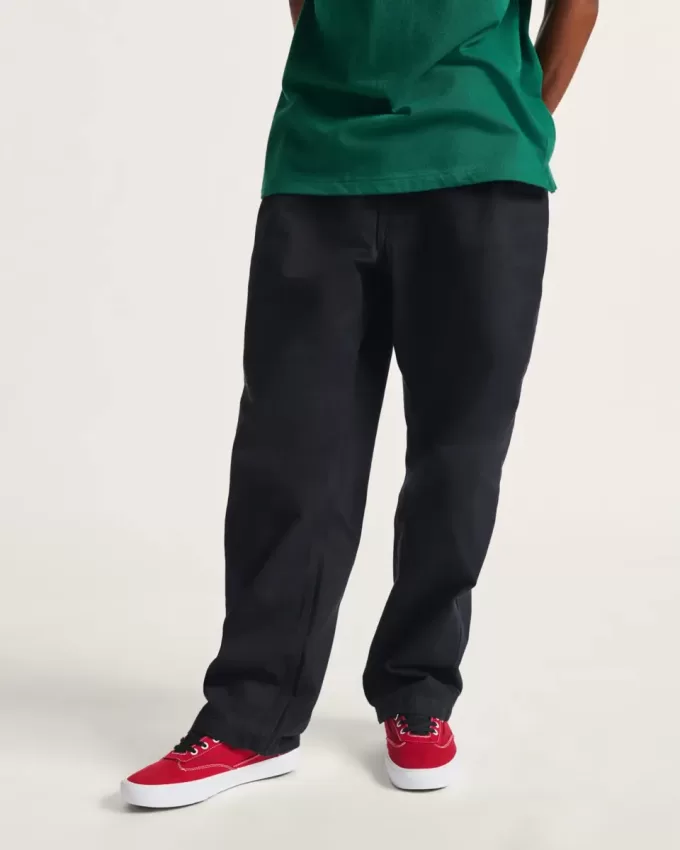 Pantaloni larghi con pieghe da skate