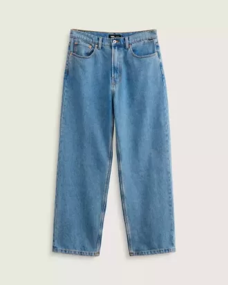 Pantaloni larghi in denim Check-5