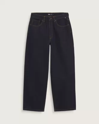 Pantaloni larghi in denim Check-5