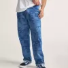 Pantaloni larghi in denim Check-5