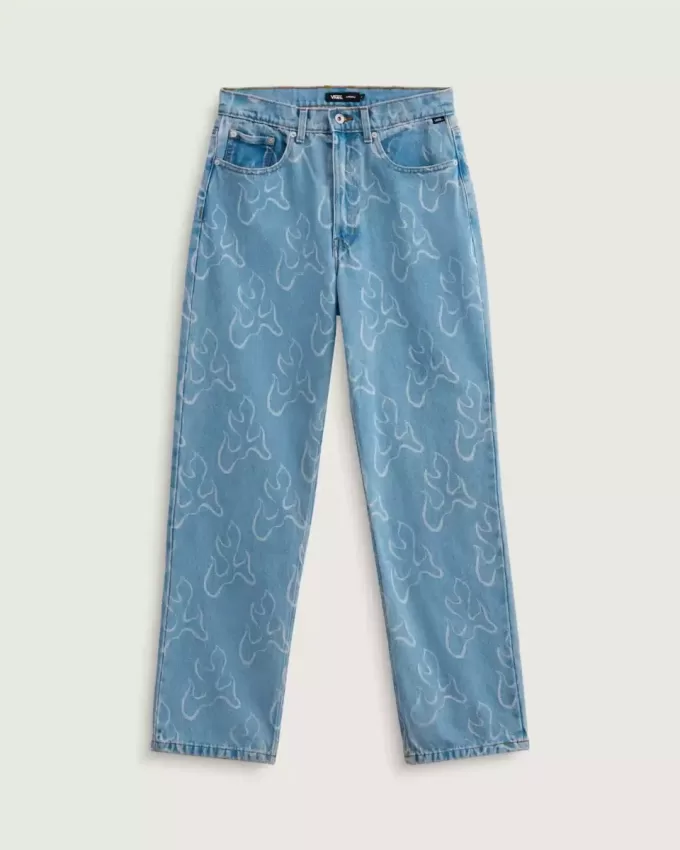 Pantaloni larghi in denim Check-5 Blaze