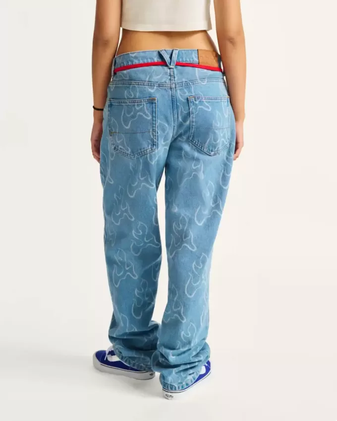 Pantaloni larghi in denim Check-5 Blaze
