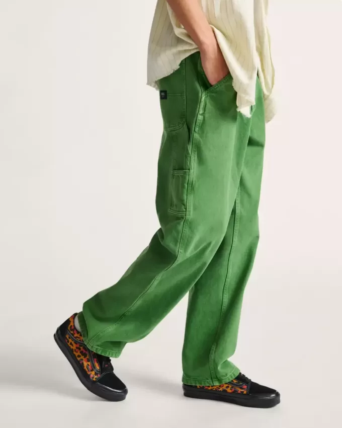 Pantaloni larghi in denim da carpentiere Drill Chore