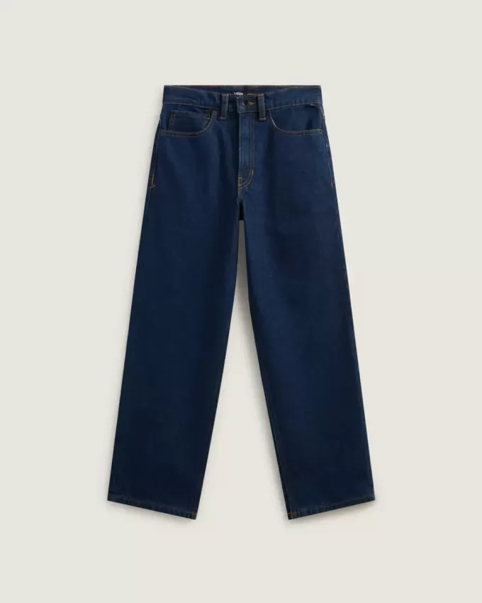 Pantaloni larghi in denim per bambini Check-5
