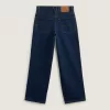 Pantaloni larghi in denim per bambini Check-5