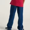 Pantaloni larghi in denim per bambini Check-5