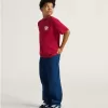 Pantaloni larghi in denim per bambini Check-5