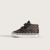 Scarpa a scacchi Sk8-Mid V per bambini