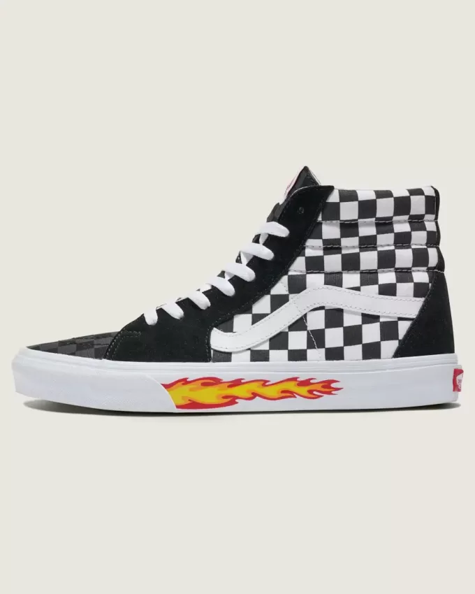 Scarpa a scacchiera Sk8-Hi personalizzata