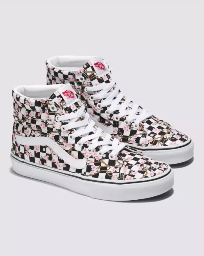 Scarpa a scacchiera Sk8-Hi personalizzata