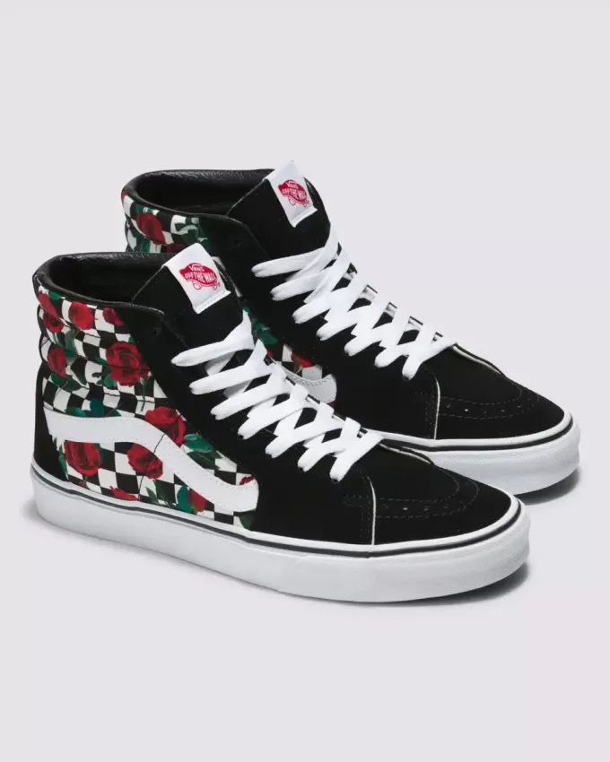 Scarpa a scacchiera Sk8-Hi personalizzata