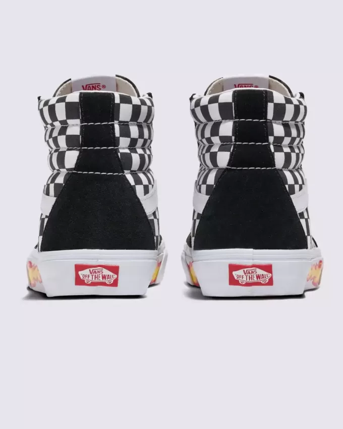 Scarpa a scacchiera Sk8-Hi personalizzata
