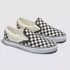 Scarpa classica larga a scacchiera slip-on