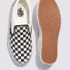 Scarpa classica larga a scacchiera slip-on