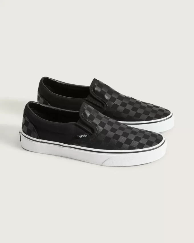 Scarpa classica slip-on a scacchi